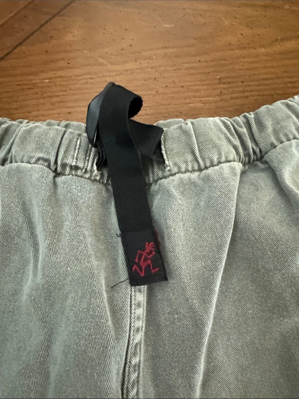VTG Gramicci Belted Shorts Climbing Military Olive Green Hiking Unisex Large EUC